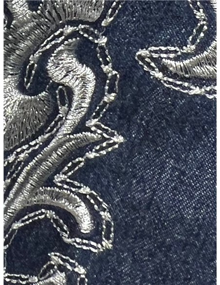 Camisa vaquera bordado ornamental