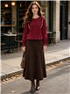 Blusa nido de abeja volantes