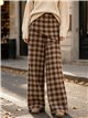 Pantalón wide leg cuadros pareo