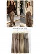 Pantalón wide leg cuadros pareo