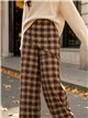 Pantalón wide leg cuadros pareo