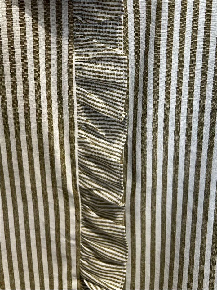 Blusa rayas volante frontal