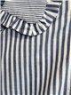 Camisa rayas cuello bobo volante