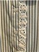 Blusa rayas encaje
