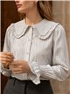 Camisa estampada cuello bobo