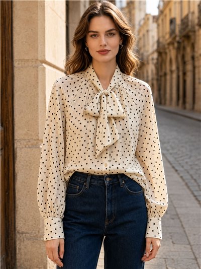 Blusa lunares lazada