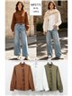 Blusa lisa volante frontal