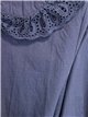 Camisa cuello bobo calado