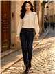 Blusa rayas étnica volantes
