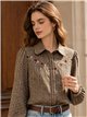 Camisa cuadros bordado floral