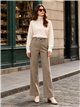 Pantalón flare de cuadros