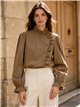 Blusa asimétrica volantes