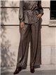 Pantalón wide leg satinado