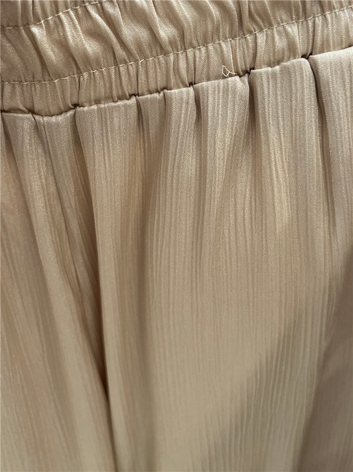 Pantalón wide leg satinado