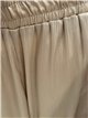 Pantalón wide leg satinado