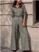 Pantalón wide leg rayas