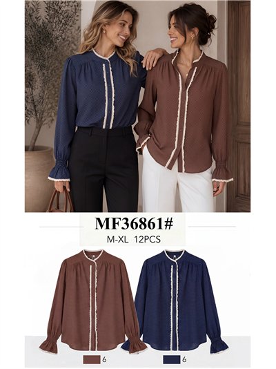 Blusa lunares puntillas 2
