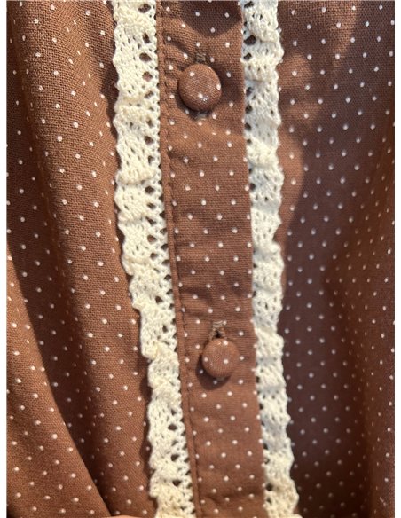 Blusa lunares puntillas