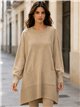 Jersey largo amplio bolsillos