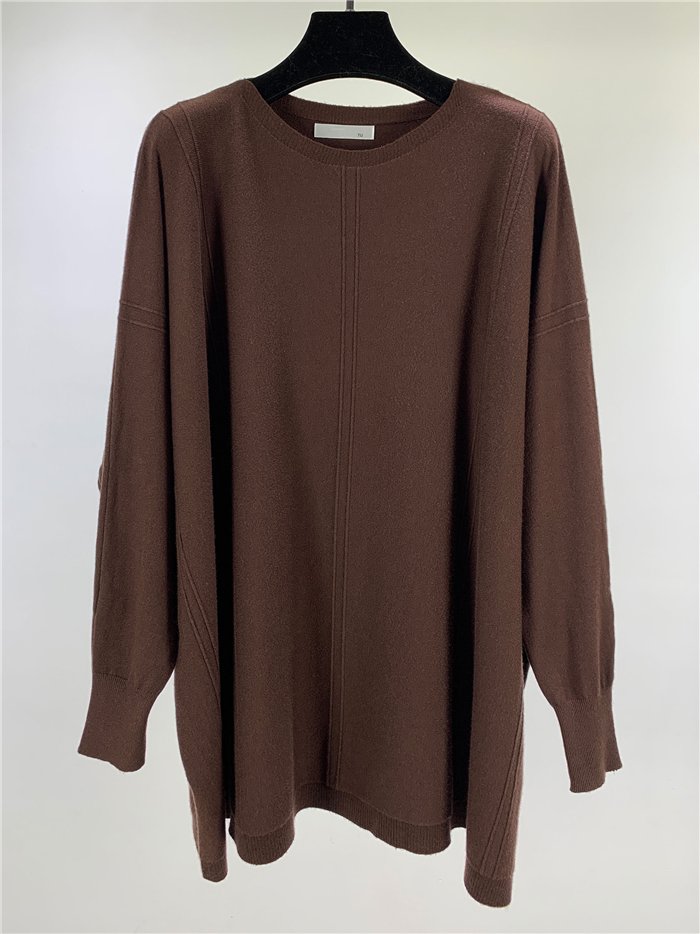 Langes Jersey mit breiten Nähten