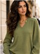 Jersey cuello pico cadena