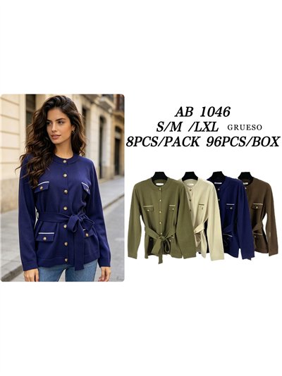 Belted utility knit cardigan 2