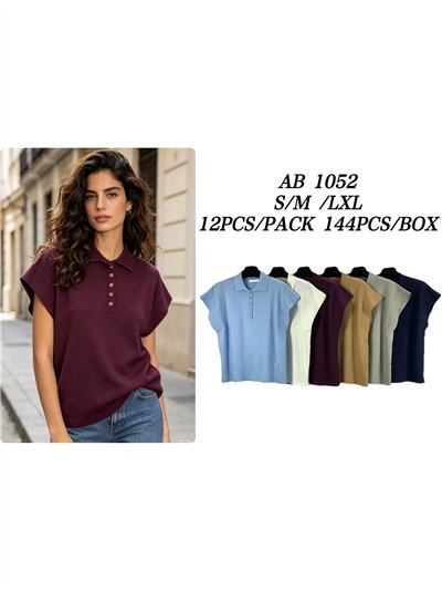 Jersey cuello polo manga corta 2