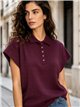 Jersey cuello polo manga corta