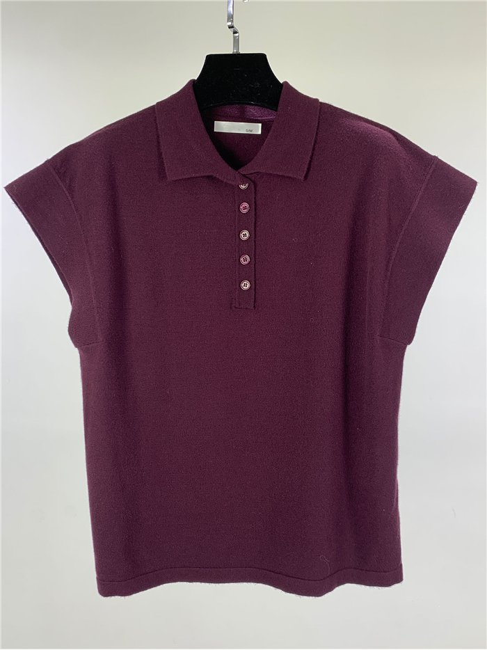 Jersey cuello polo manga corta