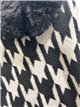 Poncho pata gallo cuello pelo