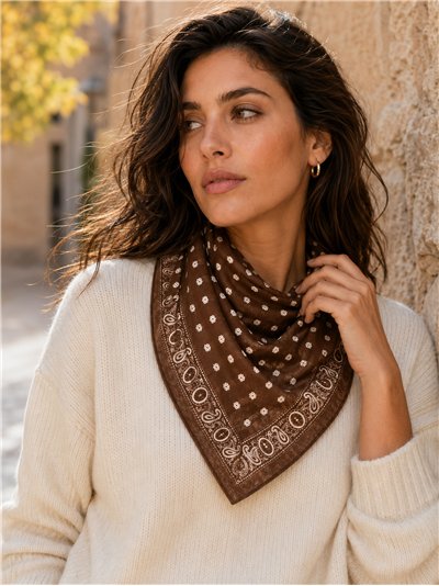 Pañuelo cuadrado mini paisley