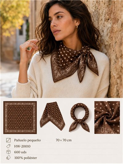 Pañuelo cuadrado mini paisley 2