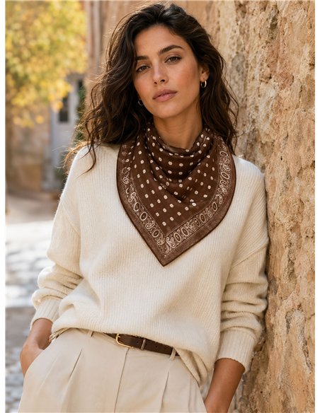 Pañuelo cuadrado mini paisley