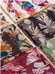 Fular estampado hojas tropicales