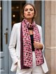Schal mit abstraktem Polka-Dot-Muster