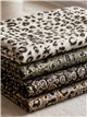 Cachecol com estampa animal de leopardo metálica