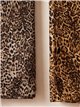 Lenço metálico com estampa de leopardo