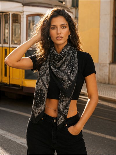 Fular bandana estampado