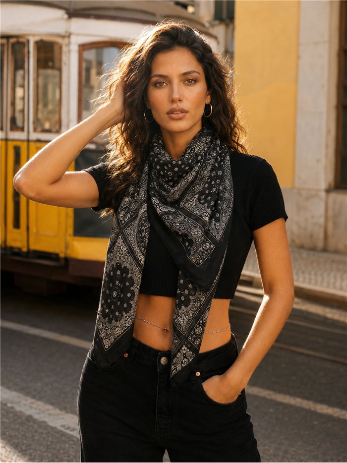 Fular bandana estampado
