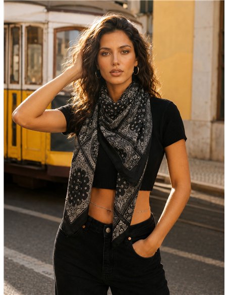 Fular bandana estampado