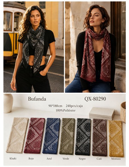 Fular bandana estampado