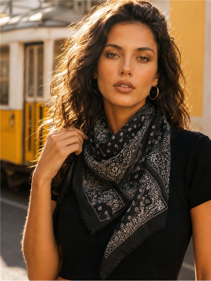 Fular bandana estampado
