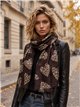 Fular corazones animal print