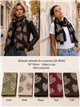 Fular corazones animal print