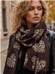 Fular corazones animal print