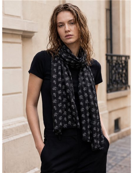 Fular estampado paisley mini