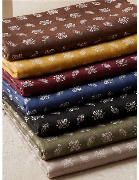 Fular estampado paisley mini