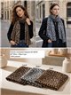 Fular animal print con brillo