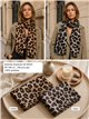Fular leopardo suave