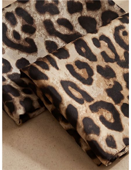 Fular leopardo suave
